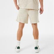 Stone - Jack Wills - Logo Repeat Towelling Shorts