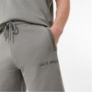 Washed Khaki - Jack Wills - Jacquard Logo Shorts