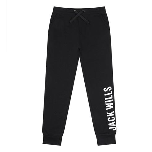 Jack Wills - Blk Txt BB Jogger Jn99