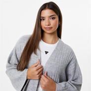 Grey Marl - Jack Wills - Longline Rib Cardigan