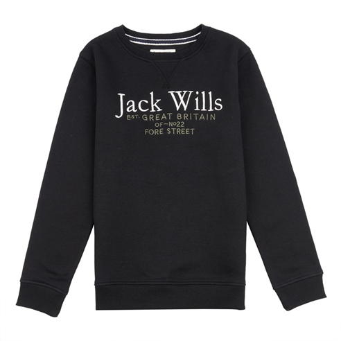 Jack Wills - Script Crew Neck Sweatshirt Juniors