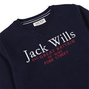 Navy - Jack Wills - Script Crew Neck Sweatshirt Juniors