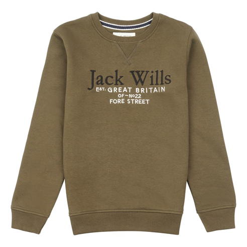 Jack Wills - Script Crew Sweatshirt Junior Boys