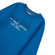 Blue Sapphire - Jack Wills - Script Crew Sweatshirt Junior Boys