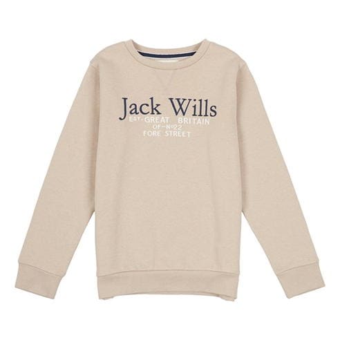 Jack Wills - Script Crew Sweatshirt Junior Boys