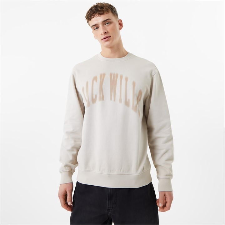 Uneven Dye Crew Sweatshirt