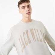 Stone - Jack Wills - Uneven Dye Crew Sweatshirt