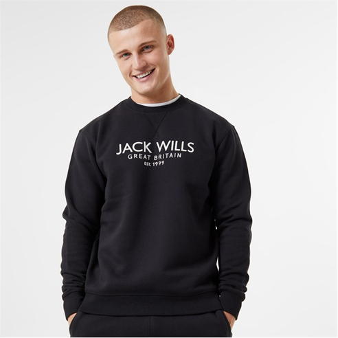 Jack Wills - Belvue Graphic Logo Crew Neck Sweatshirt