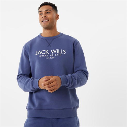 Jack Wills - Belvue Graphic Logo Crew Neck Sweatshirt