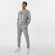 Grey Marl - Jack Wills - Belvue Graphic Logo Crew Neck Sweatshirt