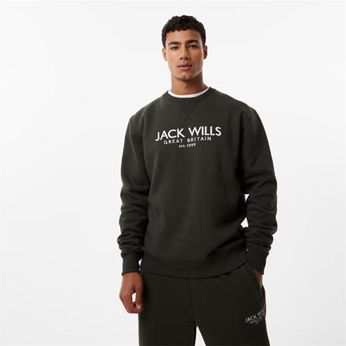 Jack Wills - Belvue Graphic Logo Crew Neck Sweatshirt