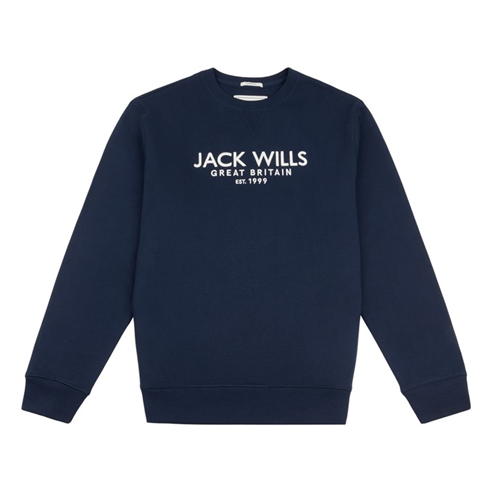 Jack Wills - Belvue Graphic Logo Crew Neck Sweatshirt