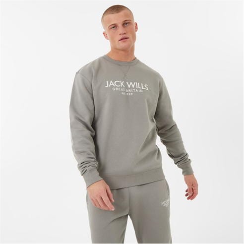 Jack Wills - Belvue Graphic Logo Crew Neck Sweatshirt