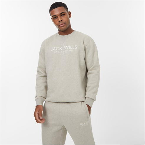 Jack Wills - Belvue Graphic Logo Crew Neck Sweatshirt