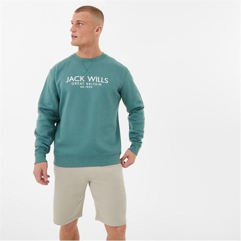 Jack Wills - Belvue Graphic Logo Crew Neck Sweatshirt