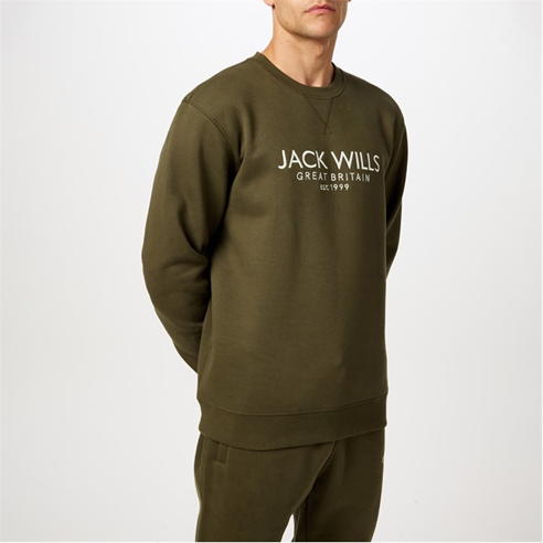 Jack Wills - Belvue Graphic Logo Crew Neck Sweatshirt