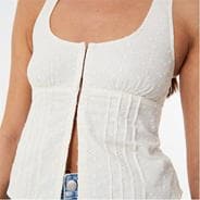 Buttercream - Jack Wills - Broderie Corset Top