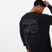 Jet Black - Jack Wills - Tonal Graphic Crew