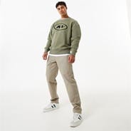 Dusky Green - Jack Wills - Oval Graphic Crew Sweater