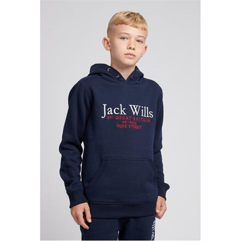 Jack Wills - Kids Batsford Script Logo Hoodie