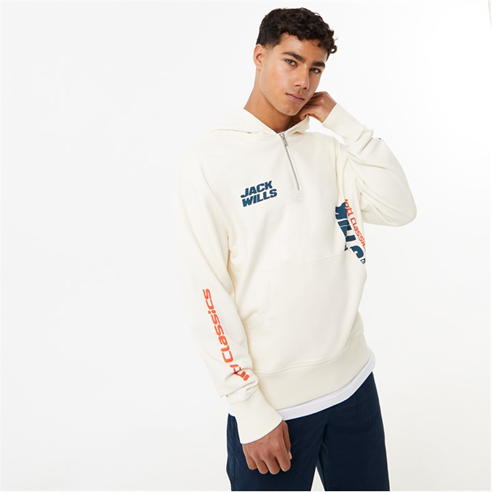 Jack Wills - Racer Quarter Zip Hoodie