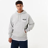 Ice Marl - Jack Wills - Bubble Graphic Hoodie