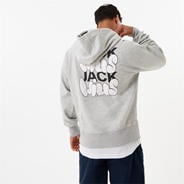 Ice Marl - Jack Wills - Bubble Graphic Hoodie