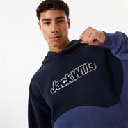 Navy/Indigo - Jack Wills - Cut and Sew Hoodie