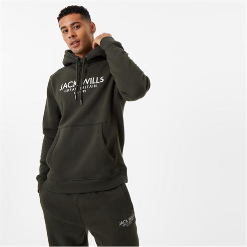 Jack Wills - Batsford Graphic Logo Hoodie