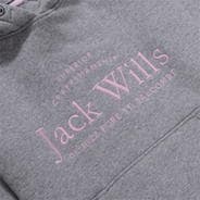 Grey Heather - Jack Wills - Kids Girls Logo Script Hoodie