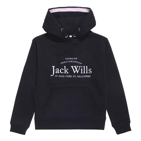 Jack Wills - Kids Girls Logo Script Hoodie