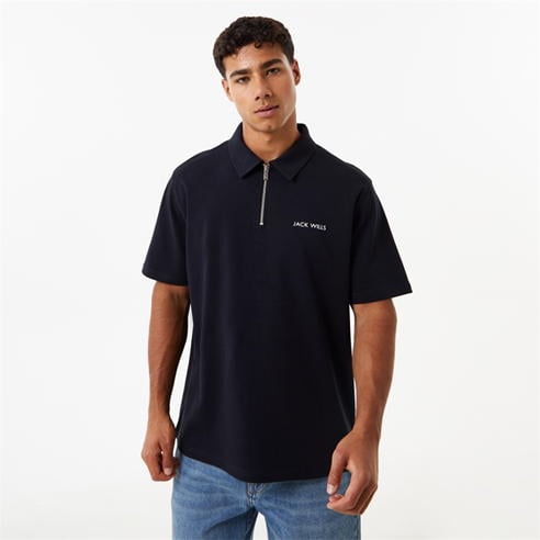 Jack Wills - Interlock Zip Polo