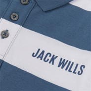 China Blue - Jack Wills - Rugby Stripe Polo Jn99