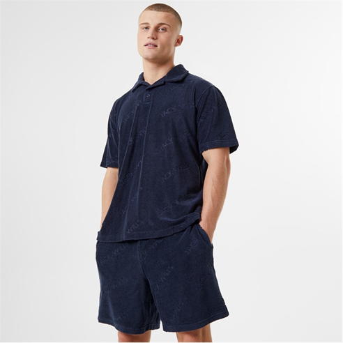 Jack Wills - Logo Repeat Towelling Polo Shirt