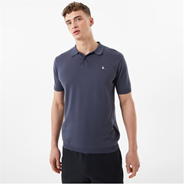 Midnight Gray - Jack Wills - Knitted Polo Shirt