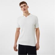 Cream - Jack Wills - Knitted Ribbed Polo Shirt