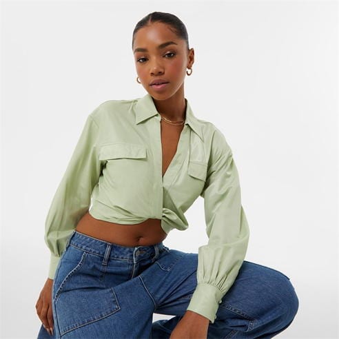 Jack Wills - Draped Cropped Blouse