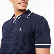 Navy - Jack Wills - Texture Polo