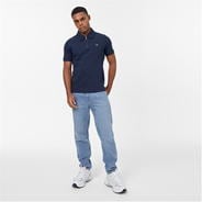 Navy - Jack Wills - Zip Polo T-Shirt