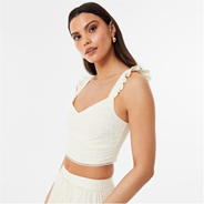 Buttercream - Jack Wills - Frill Sleeve Top