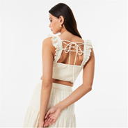 Buttercream - Jack Wills - Frill Sleeve Top