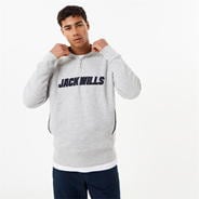 Ice Marl - Jack Wills - Retro Graphic Half Zip