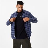 Navy Acid Wash - Jack Wills - Brushed Check Flannel