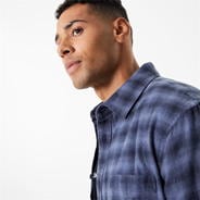 Navy Acid Wash - Jack Wills - Brushed Check Flannel