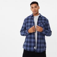 Navy Dble Face - Jack Wills - Brush Flannel Check