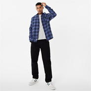 Navy Dble Face - Jack Wills - Brush Flannel Check