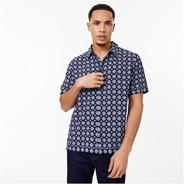 Navy - Jack Wills - Short Sleeve Printed Shirt