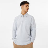 Cool Grey - Jack Wills - Quarter Zip Collar Sweater