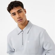 Cool Grey - Jack Wills - Quarter Zip Collar Sweater