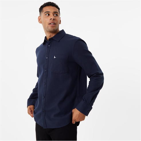 Jack Wills - Plain Flannel Shirt Mens